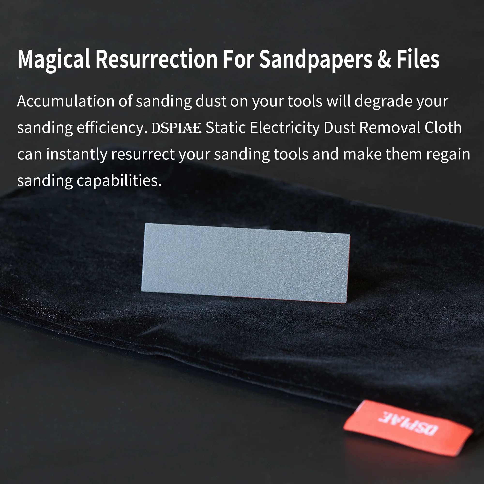 DSPIAE DC-25 Static Electric Dust Removal Cloth For Sanding Residues - Image 3