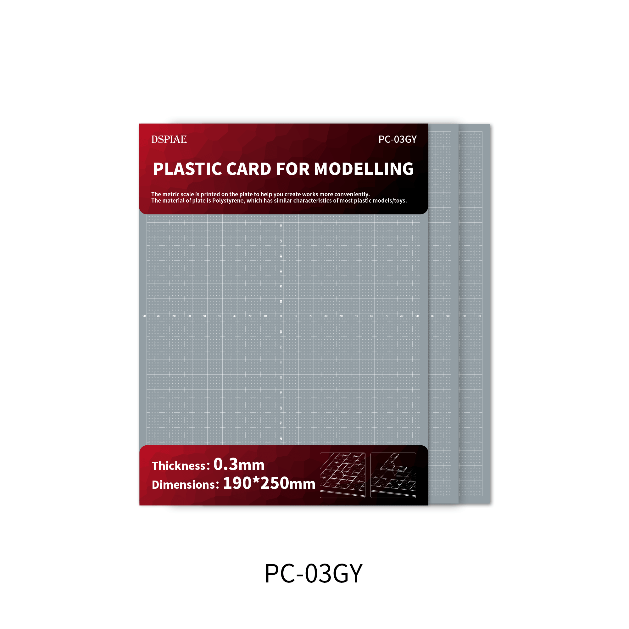 DSPIAE PC-GY Plastic Plate for Model Customization DIY Parts - Image 10