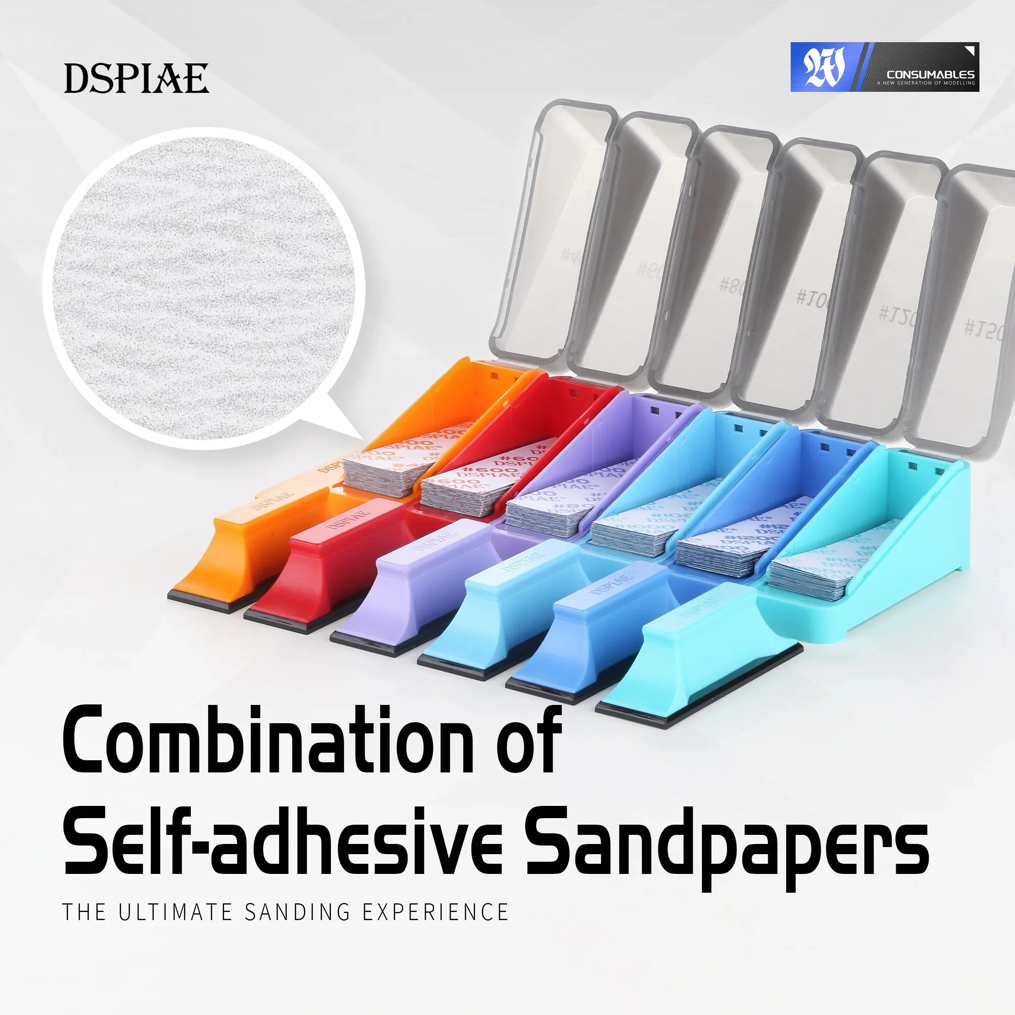 DSPIAE XSP-S01 Sanding Blocks and Self-Adhesive Sandpapers Set - Image 9